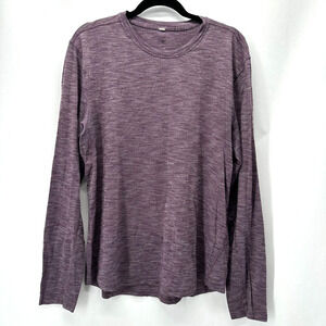 Lululemon Fresh Move Shirt Purple Space Dye Size XL Gorpcore Preppy Anti Odor‎